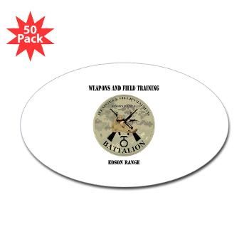 WFTB - M01 - 01 - Weapons & Field Training Battalion - Sticker (Oval 50 pk)